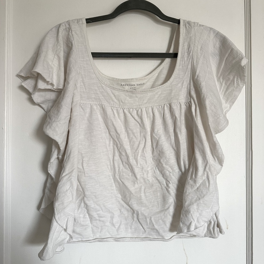 Baggy cotton white top